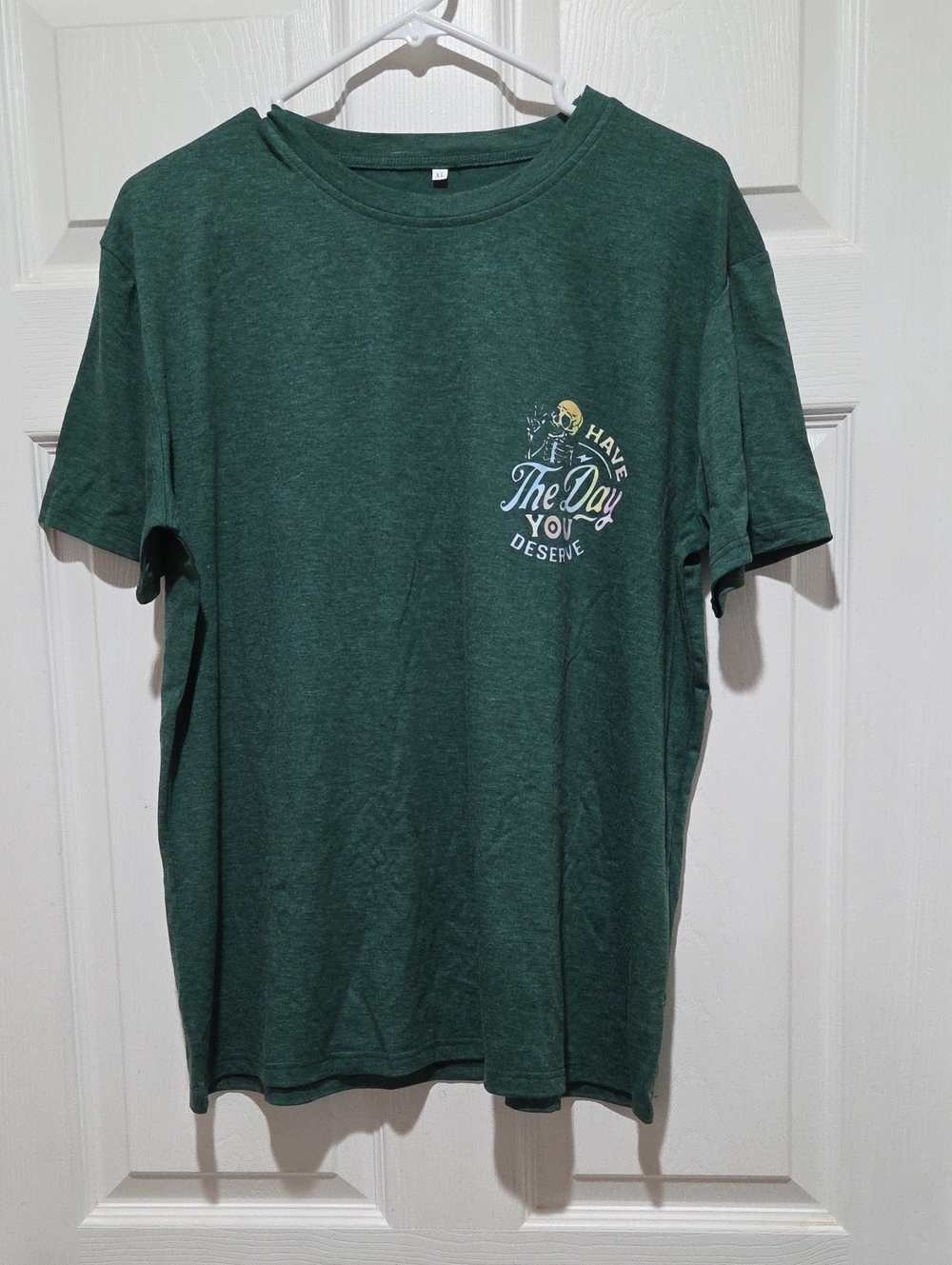New Green Graphic Crewneck T-Shirt - The Day You Deserve